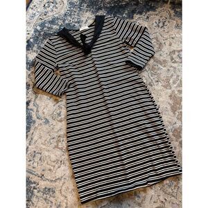Tuckernuck black and white striped nautical Nantucket preppy dress